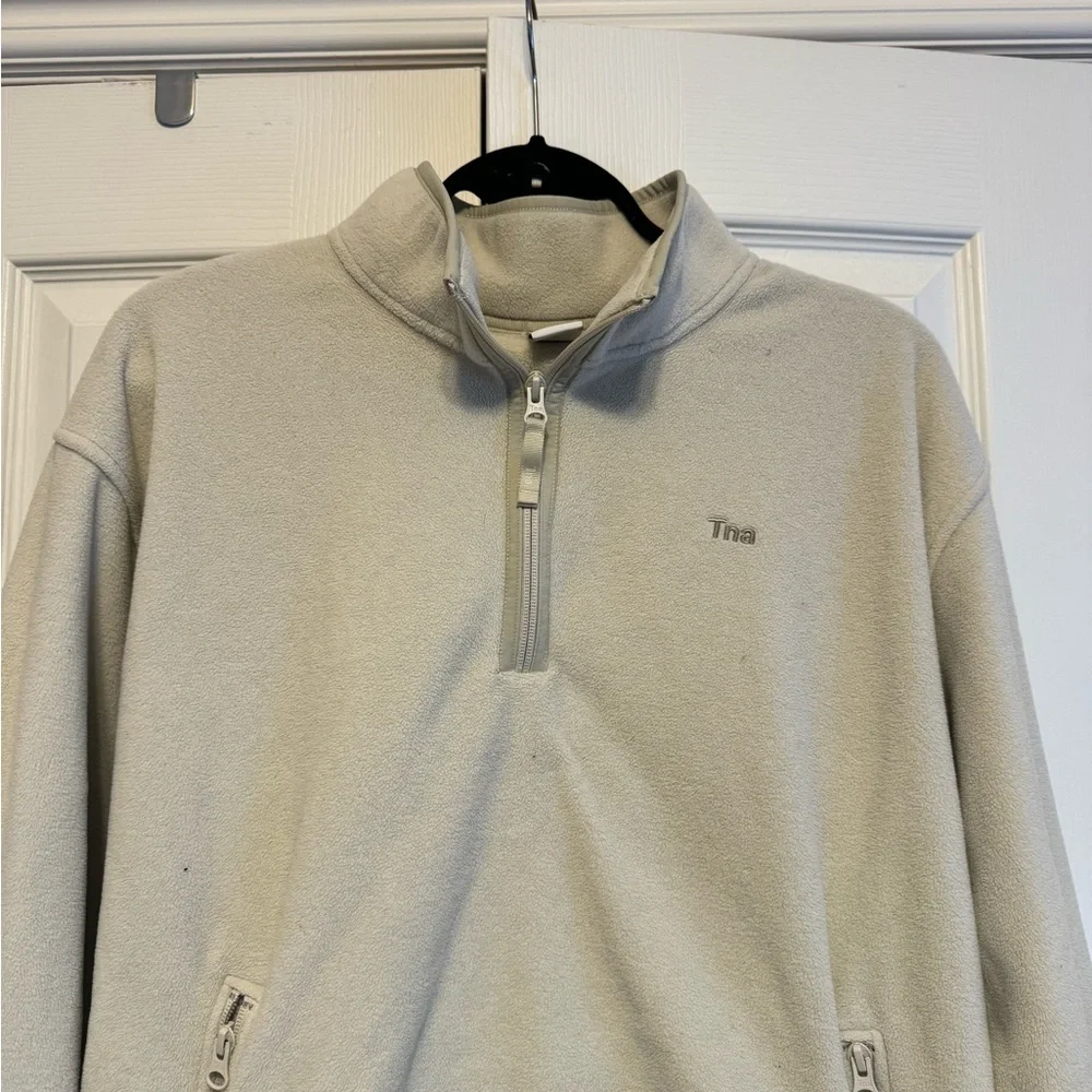 TNA Cream Zip-Up Sweater - Picture 2 of 4